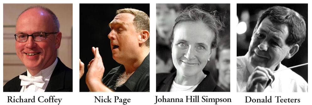 Panelists Richard Coffey, Nick Page, Johanna Hill Simpson, and Donakd Teeters