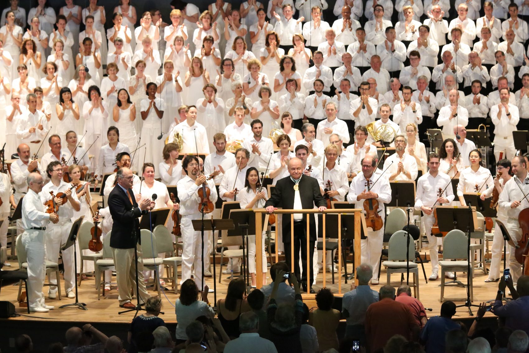 John Oliver applauded at Tanglewood