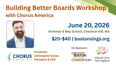 Building Better Boards Workshop flier